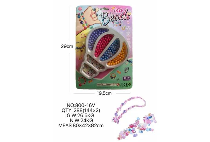 DIY pretend play girl toy beaded cartoon hand balloon