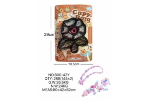 DIY pretend play girl toy beaded Capybara flower