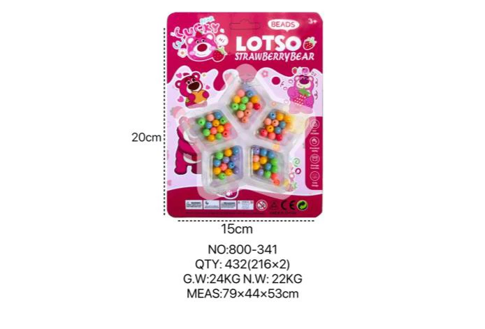 Strawberry Bear DIY Beads Five-Pointed Star