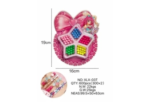 DIY playhouse girl toy beaded beads