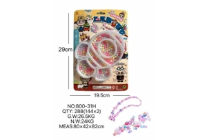 DIY play house girls' toys beaded pull cloth rockets