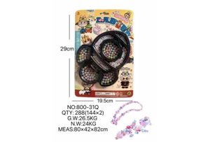 DIY play house girls' toys beaded pull cloth rockets