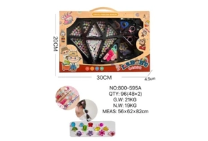 DIY pretend play girl toy beaded pull cloth diamond