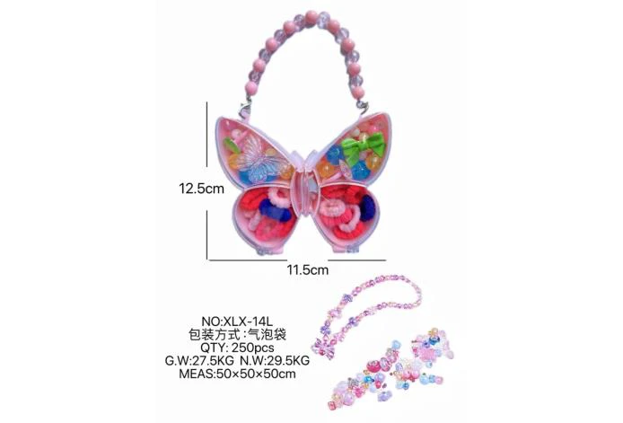 DIY play house girl toy beads butterfly