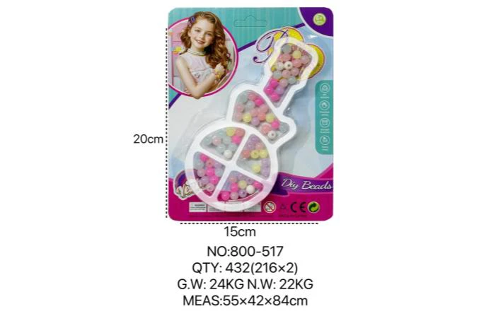 DIY Pretend Play Girl Toys Beads for European and American Children