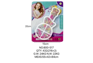 DIY Pretend Play Girl Toys Beads for European and American Children