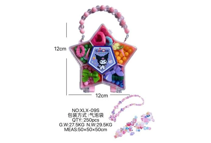 DIY play house girl toy beaded kulomi pentagram