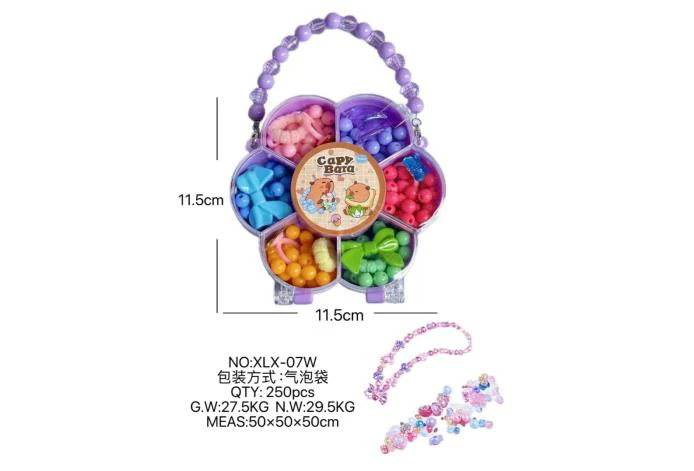 DIY playhouse girl toy beads capybara plum blossom