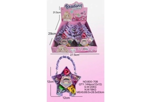 DIY playhouse girl toy beads cartoon pentagram (12PCS single price)