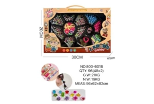 DIY pretend play girl toy beaded pull cloth heart