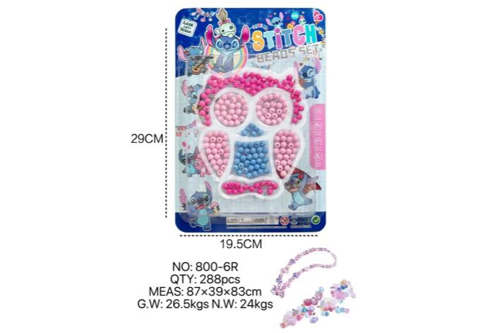 DIY playing house girl toy beads Stitch