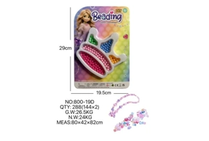 DIY playhouse girl toy beads little girl crown