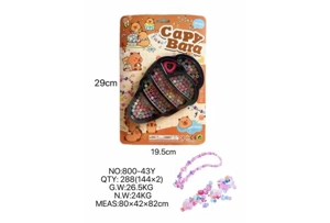 DIY pretend play girl toy beaded capybara big ice cream