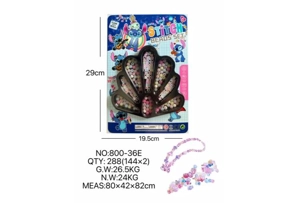 DIY playhouse girl toy bead Stitch peacock tail