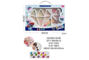 DIY pretend play girl toy beads Stitch diamond