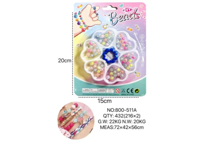 DIY Playing House Girl Toys Beaded Cartoon Hand Cat