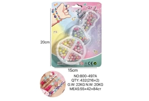 DIY Playing House Girl Toys Beaded Cartoon Hand Heart