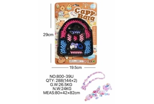 DIY pretend play girl toys beaded capybara bag