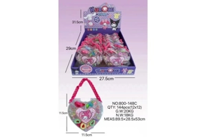 DIY Play House Girl Toy Beads Kuromi Heart (12PCS Single Price)