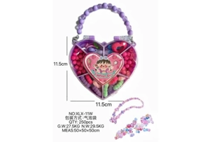 DIY pretend play girl toy bead girl heart