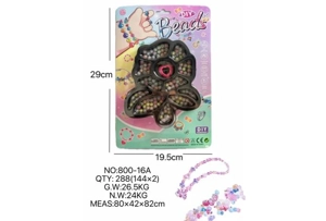 DIY playhouse girl toy beaded cartoon hand flower