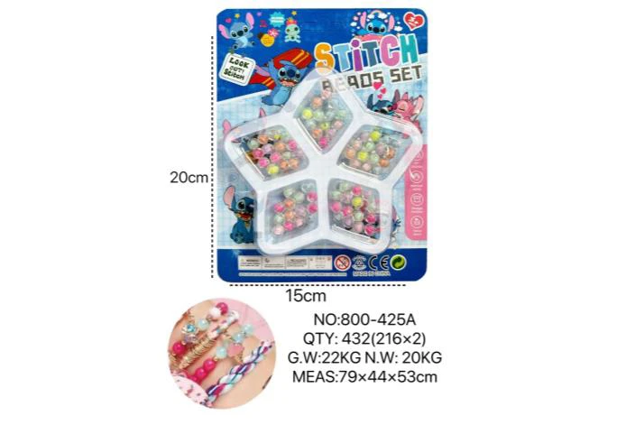 DIY Playing House Girl Toys Beaded Cartoon Hand Heart