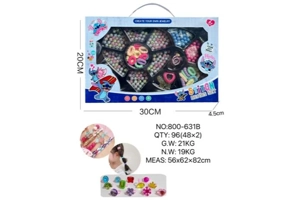 DIY pretend play girl toy beads Stitch heart