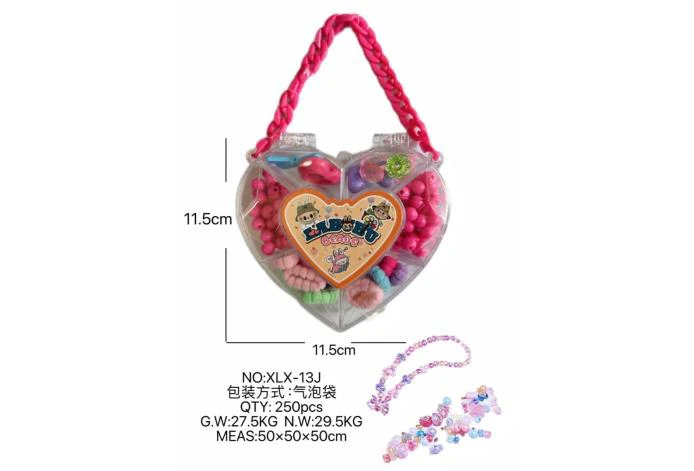 DIY play house girl toy beaded Labbibi heart