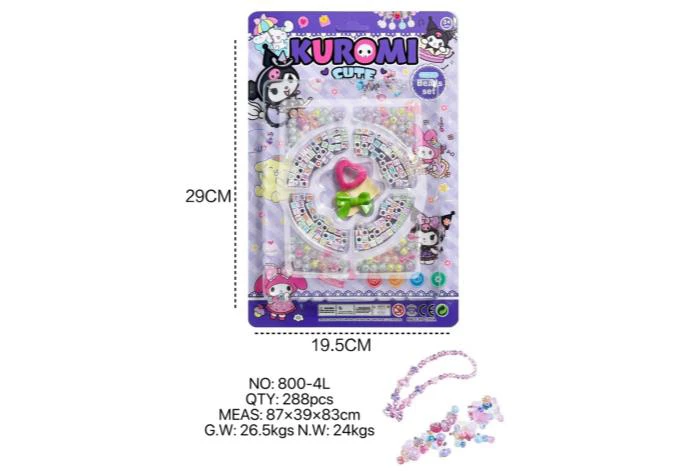 DIY pretend play girl toy bead Kuromi