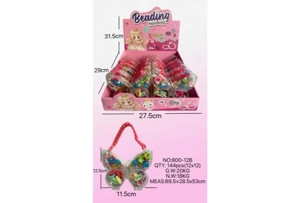 DIY pretend play girl toy beaded cartoon butterfly (price per piece for 12PCS)
