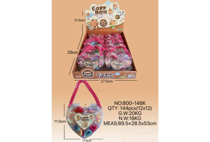 DIY Playhouse Girl Toy Beads Capybara Heart (12PCS Price Per Piece)