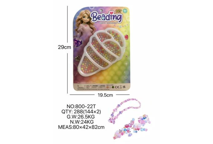 DIY playhouse girl toy beaded little girl big ice cream