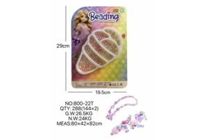 DIY playhouse girl toy beaded little girl big ice cream