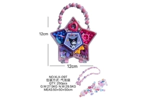 DIY play house girl toy beaded kulomi pentagram