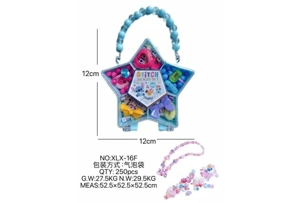 DIY pretend play girl toy beaded Stitch pentagram