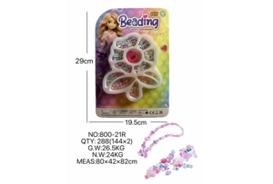 DIY Pretend Play Girl Toy Beads Little Girl Flower