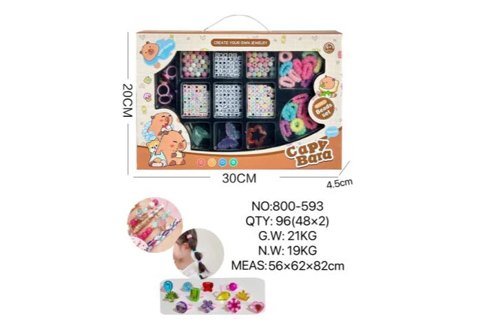 DIY Playing House Girl Toys Beaded Cartoon Capybara Butterfly