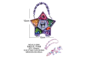 DIY play house girl toy beaded kulomi pentagram