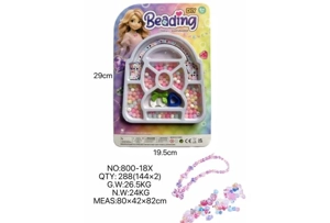 DIY playhouse girl toy beads little girl bag