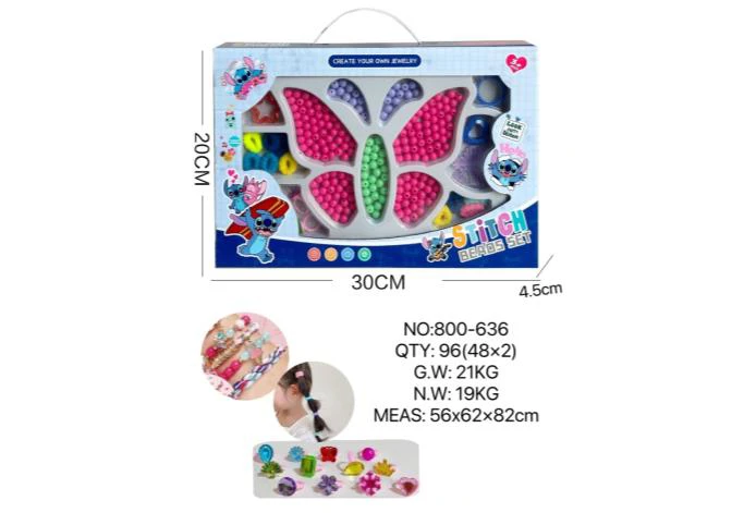 DIY Playing House Girl Toys Beaded Cartoon Capybara Square