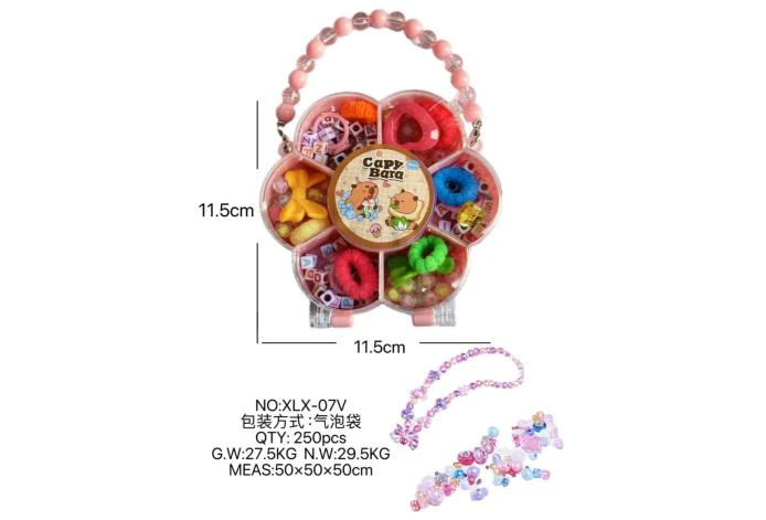 DIY playhouse girl toy beads capybara plum blossom