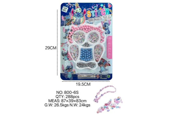 DIY playing house girl toy beads Stitch
