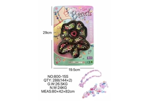 DIY playhouse girl toy beaded cartoon hand flower