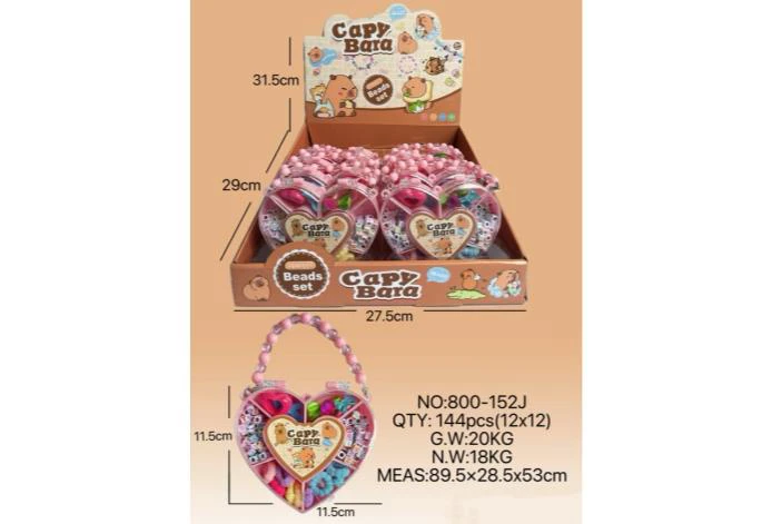 DIY Playhouse Girl Toy Beads Capybara Heart (12PCS Price Per Piece)