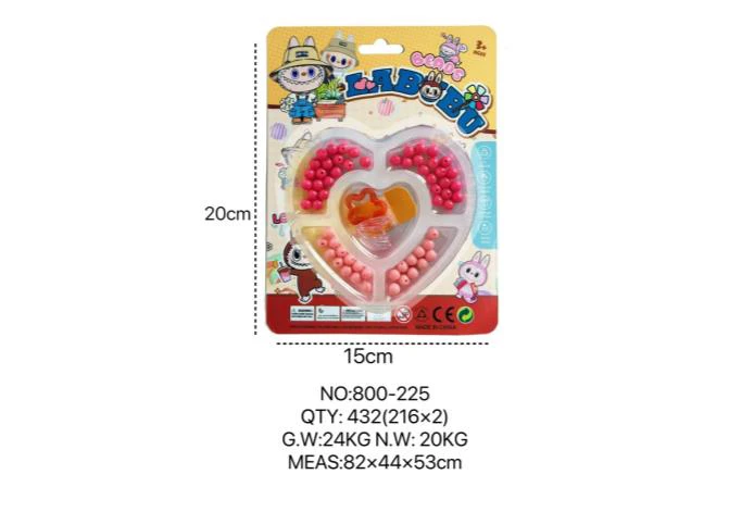 Labubu DIY Beaded Heart