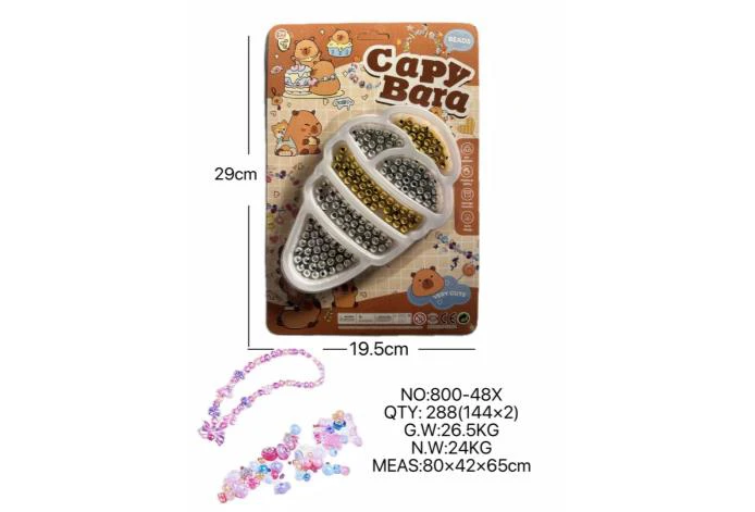 DIY Beaded Capybara Hand Ice Cream
