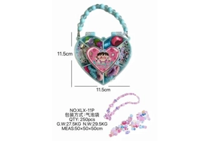 DIY pretend play girl toy bead girl heart