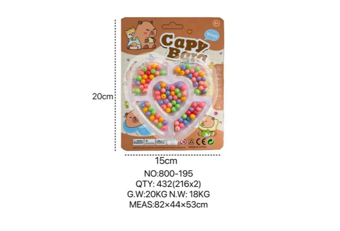 Capybara DIY Bead Heart