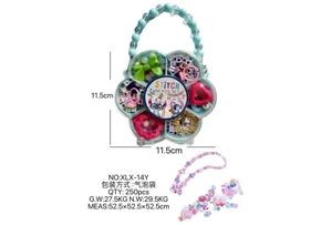 DIY pretend play girl toy beaded Stitch plum blossom
