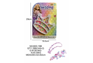 DIY playhouse girl toy beads little girl crown